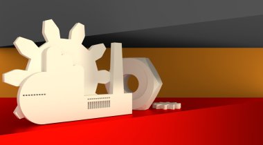 Almanya bayrağı tasarım konsepti