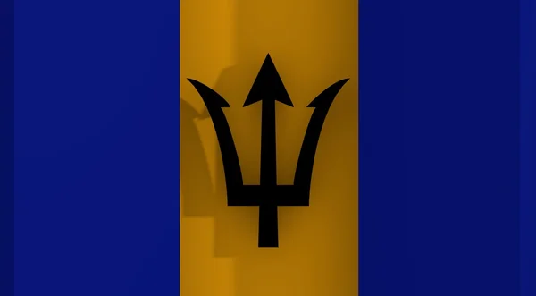 Barbados flag design concept — Stock Photo, Image