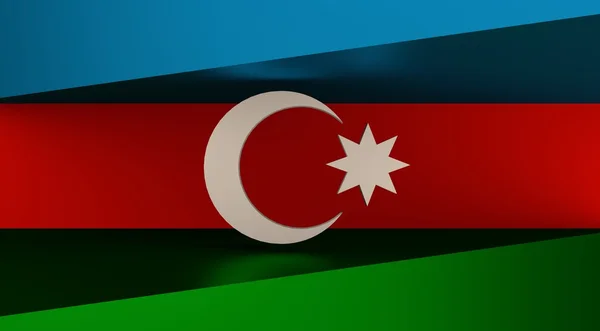 Azerbaidjan flag design concept — Stock Photo, Image