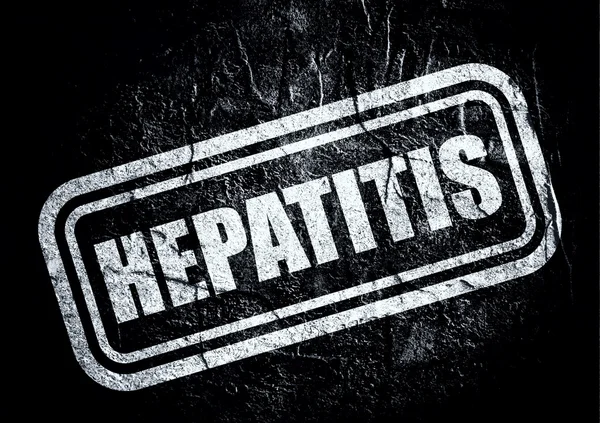 Stämpel med hepatit text över grunge bakgrund — Stockfoto