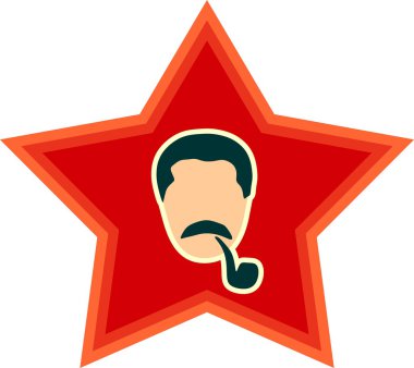 Joseph Stalin vektör portresi