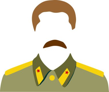 Joseph Stalin vektör portresi
