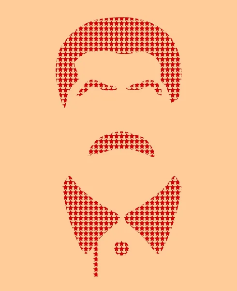 Vector portrait of Joseph Stalin. Flat icon style — Stock Vector