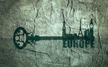 Avrupa, anahtarın parçası olarak ünlü dönüm noktası çeşitlilik anıtlar.  