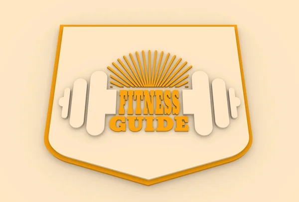Fitness guide text. Gym and Fitness relative image — Stock Photo, Image