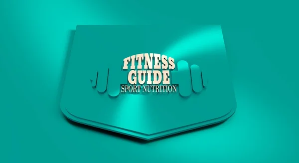 Fitness guide text. Gym och Fitness relativa bild — Stockfoto