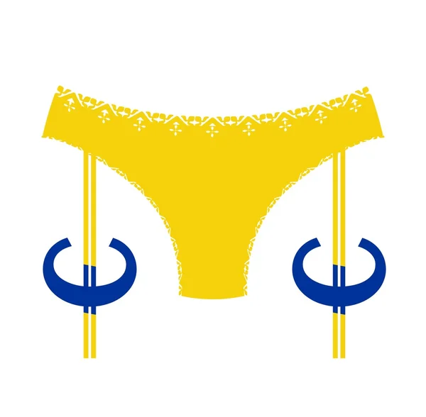 Lingerie icon simple. — Stock Vector