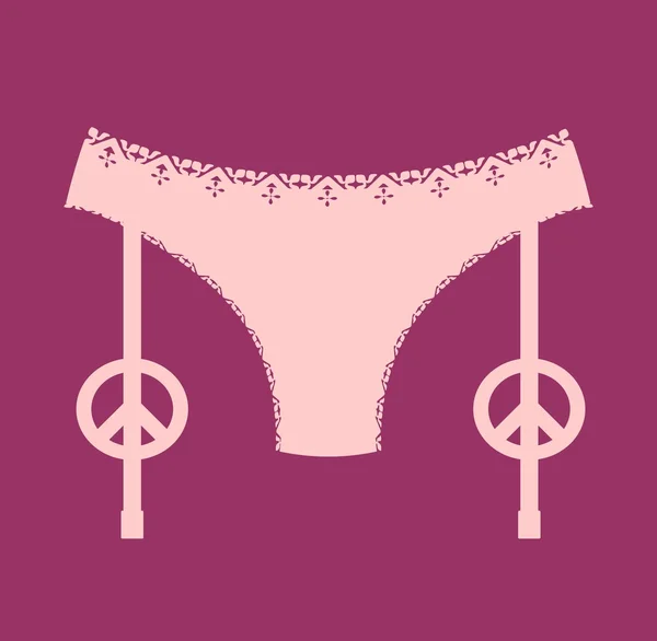 Lingerie icon simple. — Stock Vector