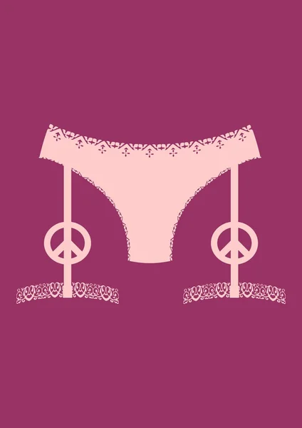 Lingerie icon simple. — Stock Vector