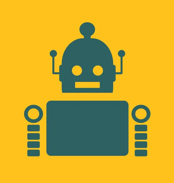 Niedlicher Oldtimer-Roboter — Stockvektor