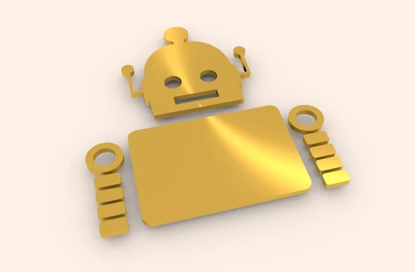 Cute vintage robot — Stock Photo, Image