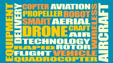 Drone göreli kelime bulutu