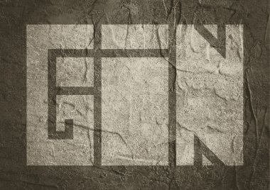 İçki alkol içecek. Cin kelime yazı