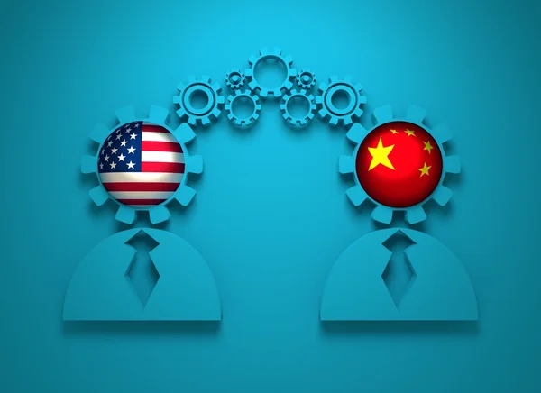 Relaciones políticas y económicas entre Estados Unidos y China —  Fotos de Stock