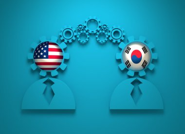 Politik ve ekonomik ABD ve Güney Kore arasında bir ilişki