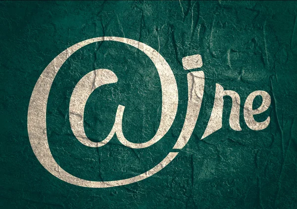 Wein-Logo-Design. Typografie-Konzept für den Weinberg. — Stockfoto