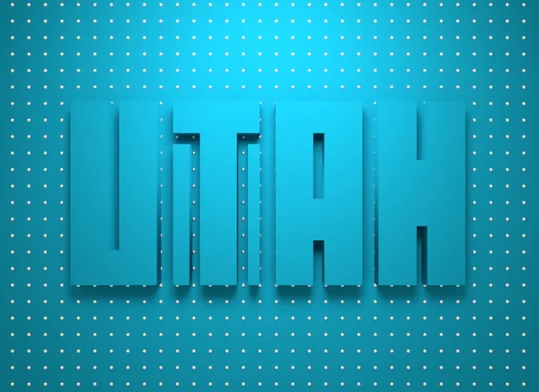 Nome do Estado do Utah — Fotografia de Stock