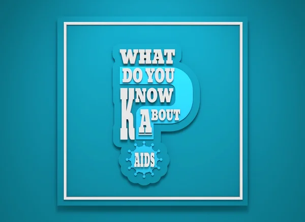 O que você sabe sobre a questão da aids — Fotografia de Stock