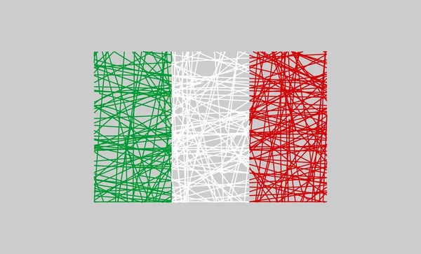 Italia concepto de diseño de bandera — Archivo Imágenes Vectoriales