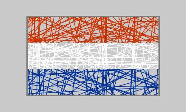 Pays-Bas drapeau conception concept — Image vectorielle