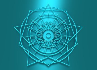 Mandala. Etnik dekoratif elemanlar.