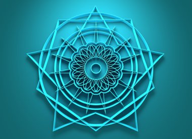 Mandala. Etnik dekoratif elemanlar.