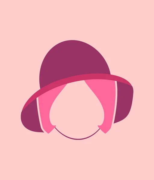 Silueta de mujer. Estilo retro — Vector de stock