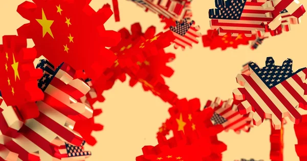 Relaciones políticas y económicas entre Estados Unidos y China —  Fotos de Stock