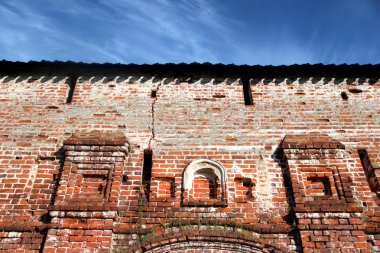 Vologda, Rusya Spaso Prilutsky manastırda bir duvar parçası