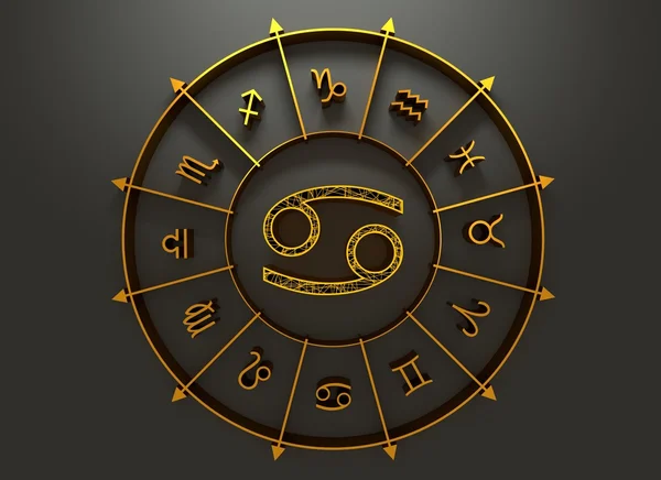 Astrologie symbole cancer — Photo