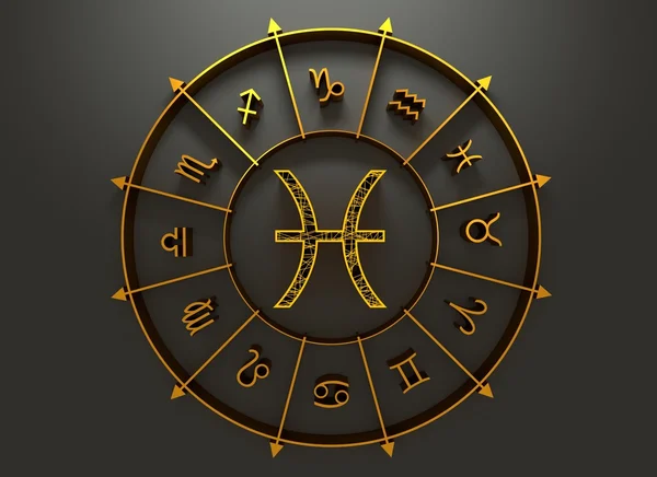 Pesci simbolo astrologia — Foto Stock