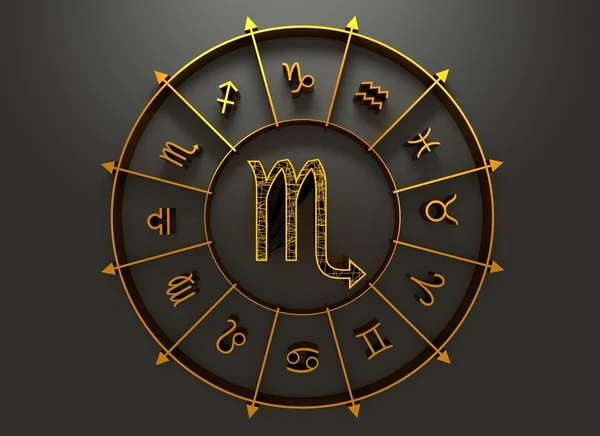 Astrologi symbol scorpio — Stockfoto