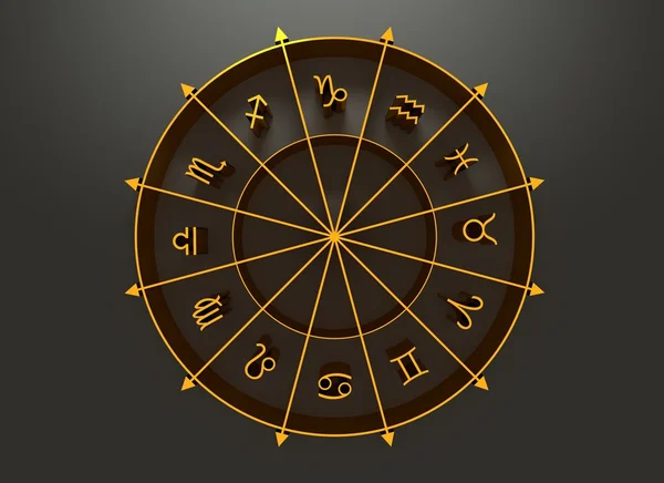 Astrologi symbol i cirkel — Stockfoto