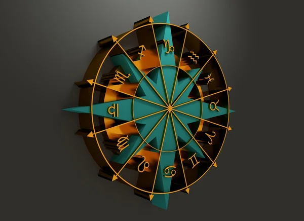 Astrology symbol in circle — Stock Photo, Image