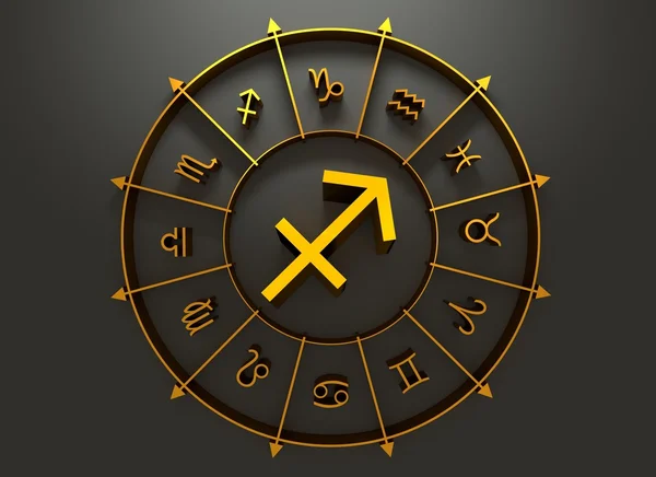 Astrologie boogschutter symbool — Stockfoto