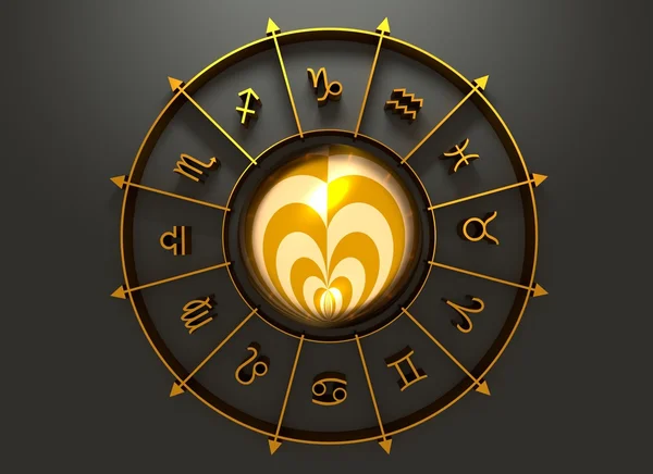 Astrologia symbols koło — Zdjęcie stockowe