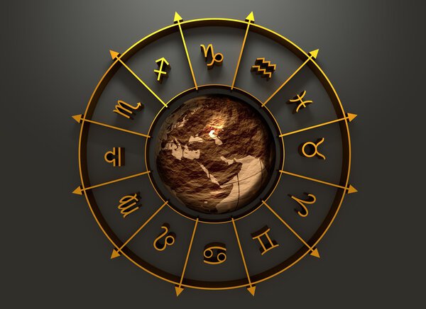 Astrology symbols circle