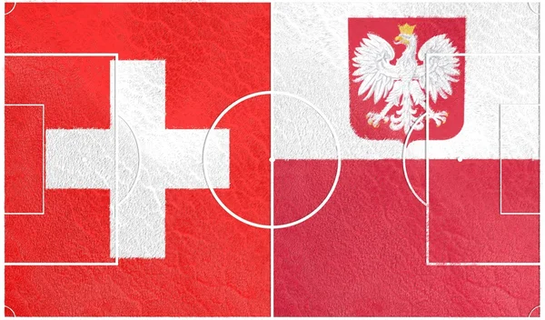 Schweiz vs Polen Europa mästerskapet i fotboll 2016 — Stockfoto