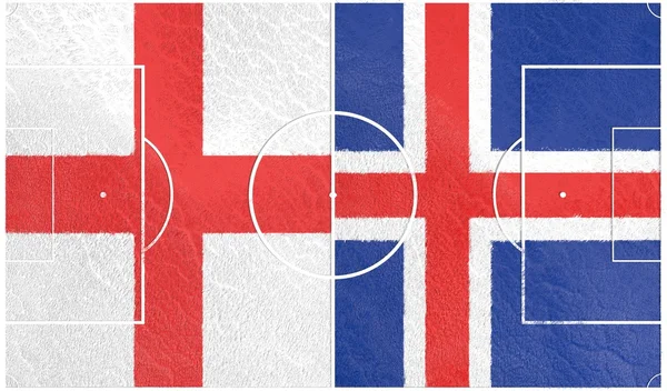 Inglaterra vs Islandia campeonato de fútbol europeo 2016 — Foto de Stock