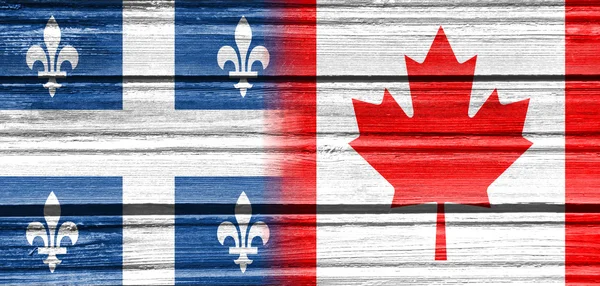 Politic relationship, Canada and Quebec — Stock Photo, Image