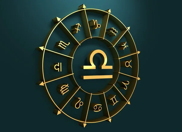 Astrologi symbol vågen — Stockfoto