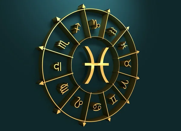 Astrologi symbol fiskarna — Stockfoto