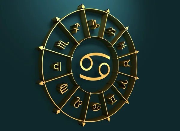 Astrologi symbol cancer — Stockfoto