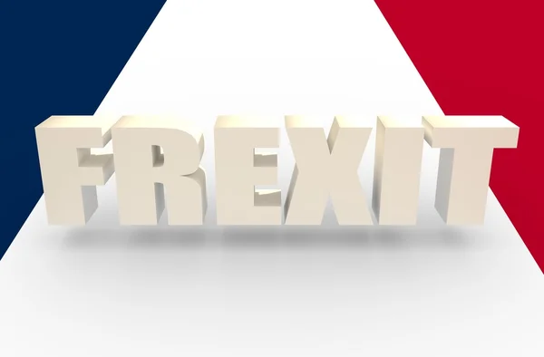 Frankreich und Europäische Union Beziehungen. Nexit-Metapher — Stockfoto