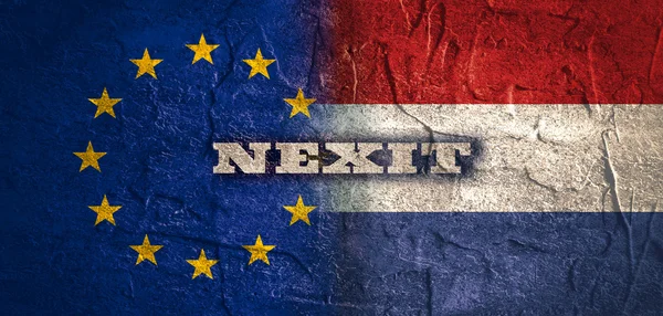 Politische Beziehungen, Europäische Union und Niederlande — Stockfoto