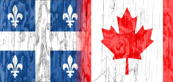 Politic relationship, Canada and Quebec — Stock Photo, Image