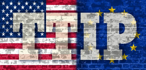TTIP - Transatlantic Trade and Investment Partnership — Stock Photo, Image