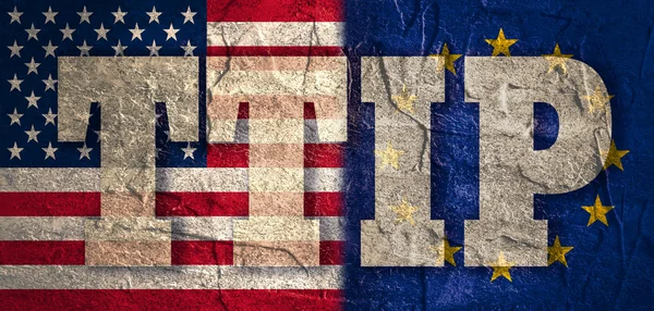 TTIP - transatlantyckie partnerstwo handlowo-inwestycyjne — Zdjęcie stockowe