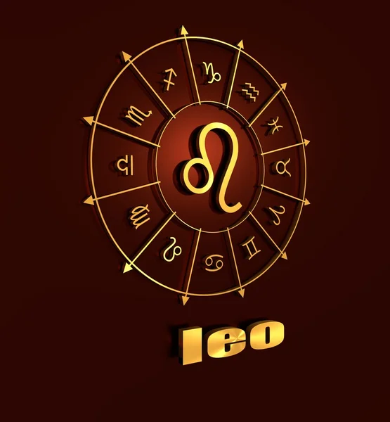 Astrologi symbol leo — Stockfoto