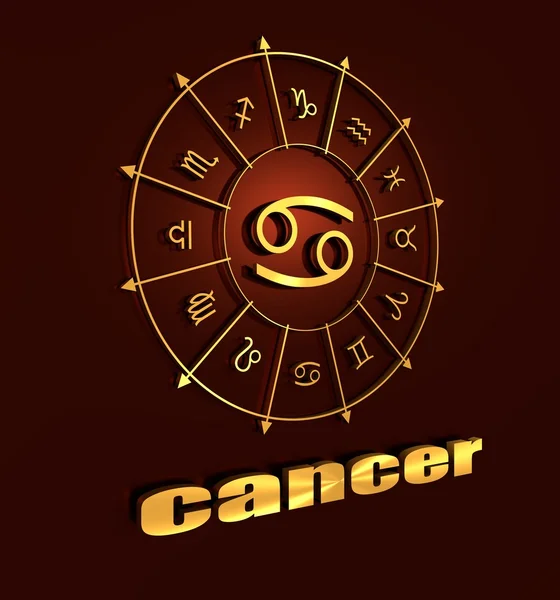 Astrology symbol cancer — Stock Photo, Image